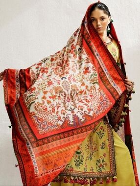 Hussain Rehar | Winter Shawl Khaddar 3 Piece Embroidered Suit